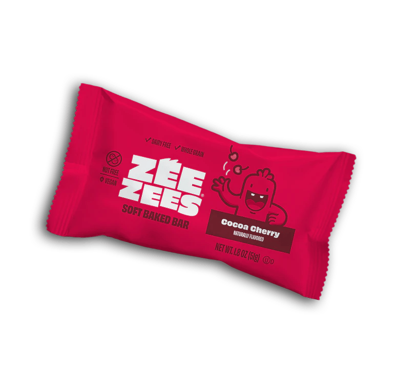 Zee Zees, Soft Baked Bar, Cocoa Cherry, WG, I/W, 1.8oz